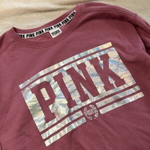 VS PINK sweater shiny silver design